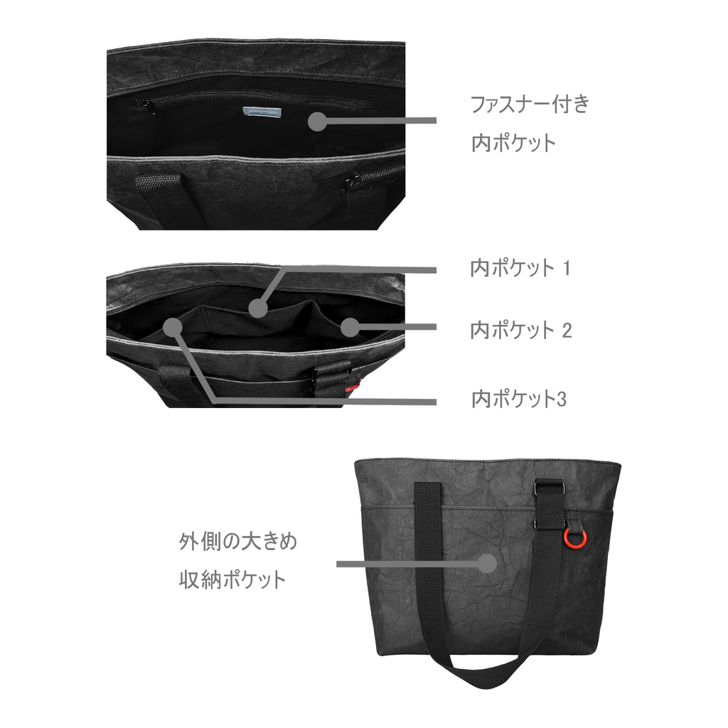 ZEROLOOP洗える紙トートバッグ